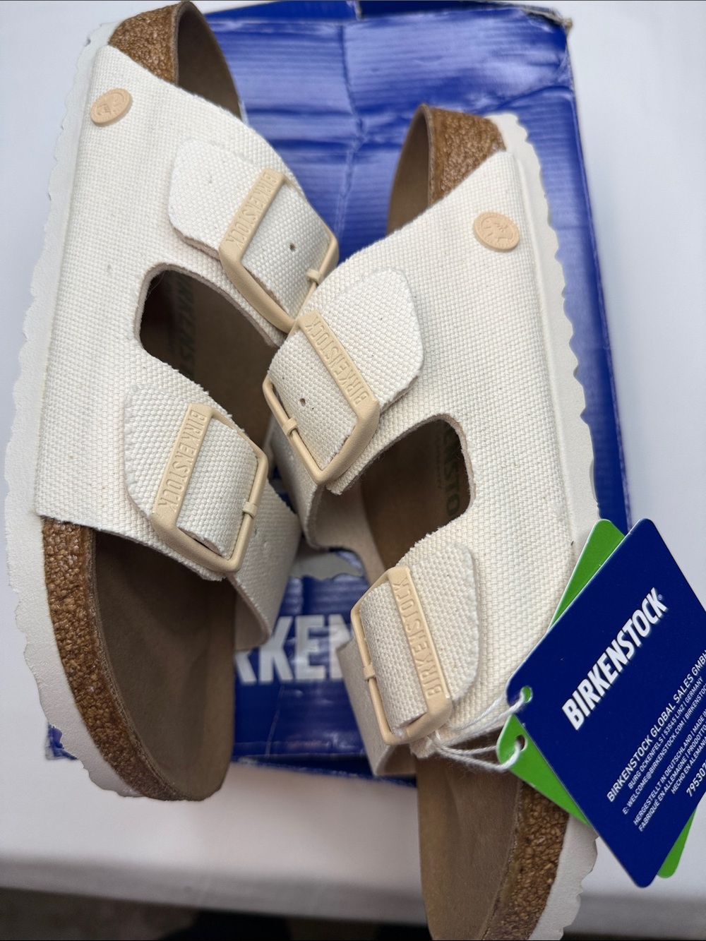Birkenstock Arizona Vegan Textile Sandals Size 40 EU/10 US - Picture 8 of 8